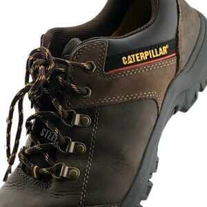 "Caterpillar" (CAT) LEATHER Extension Steel Toe Work Shoes - Men's 10.5 - NWT
